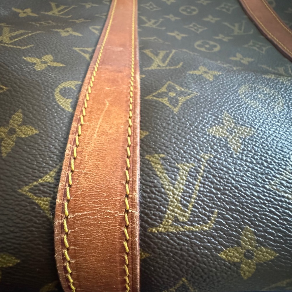 Louis Vuitton Brown Monogram Keepall Bandouliere 50 Duffel Bag - Picture 13 of 16